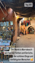 Tag 193: Der Souq (Markt) von Marrakesch - ein Fest für alle Sinne