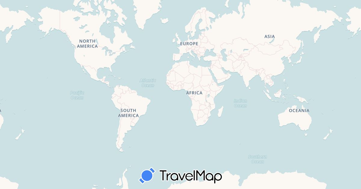 TravelMap itinerary: driving, bus, taxi, fähre, mietauto, flug, zug, boot, wandern, motorrad, reiten in Australia, Germany, Spain, Indonesia, India, Cambodia, Morocco, Nepal, New Zealand, Oman, Singapore, Taiwan, Vietnam (Africa, Asia, Europe, Oceania)